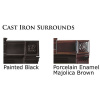 1402 Cast Iron Surround, Black